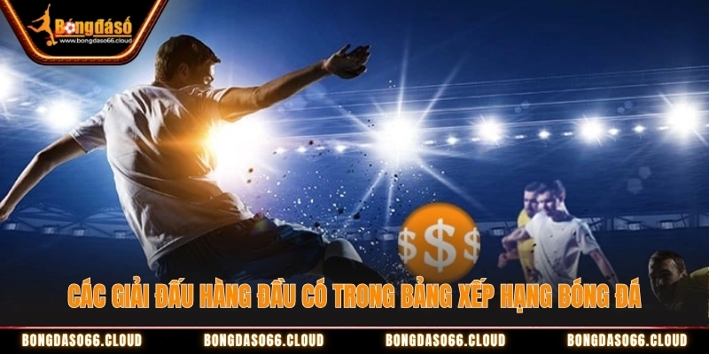 Bảng xếp hạng 2 Các giải đấu trong bảng xếp hạng bóng đá